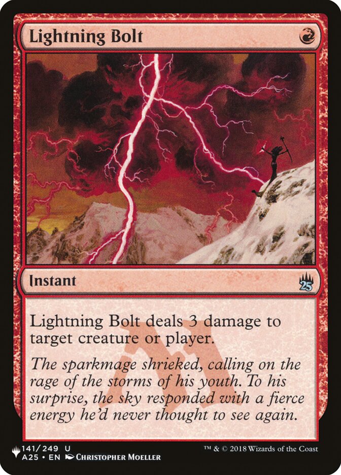 Lightning Bolt (141/249) [The List] | Game Master's Emporium (The New GME)