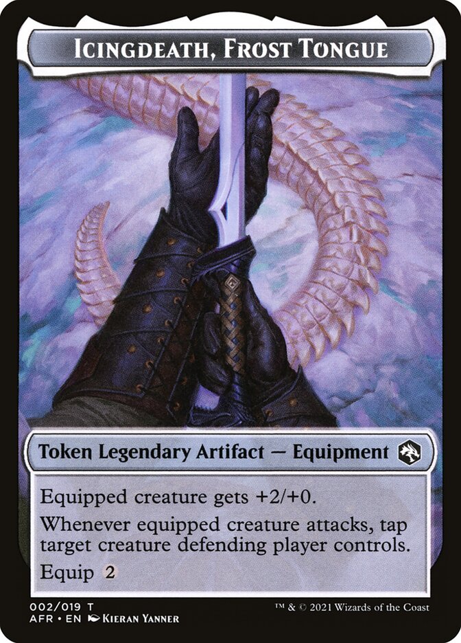 Devil // Icingdeath, Frost Tongue Double-Sided Token [Dungeons & Dragons: Adventures in the Forgotten Realms Tokens] | Game Master's Emporium (The New GME)