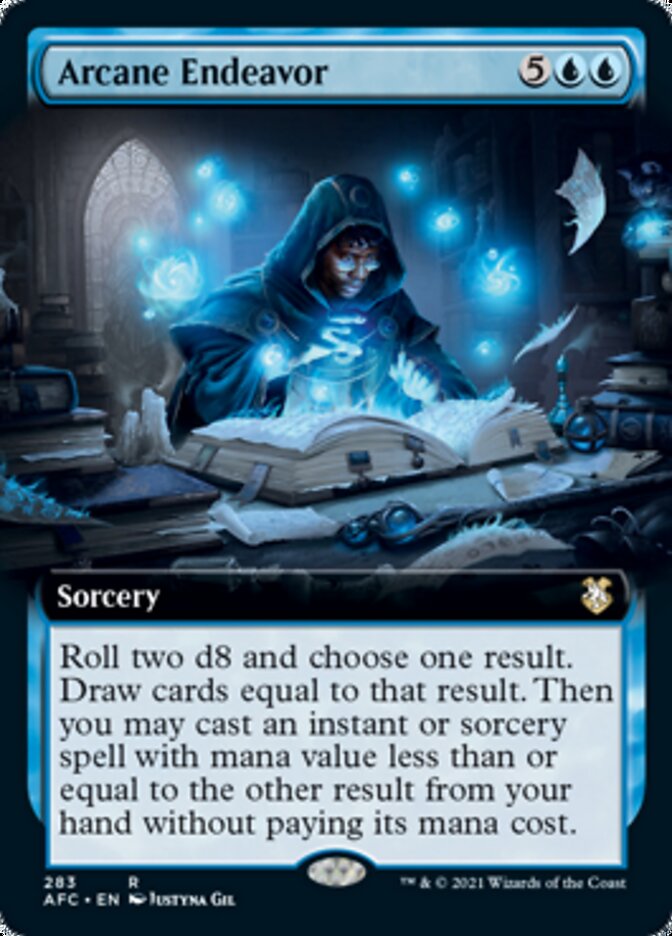 Arcane Endeavor (Extended Art) [Dungeons & Dragons: Adventures in the Forgotten Realms Commander] | Game Master's Emporium (The New GME)