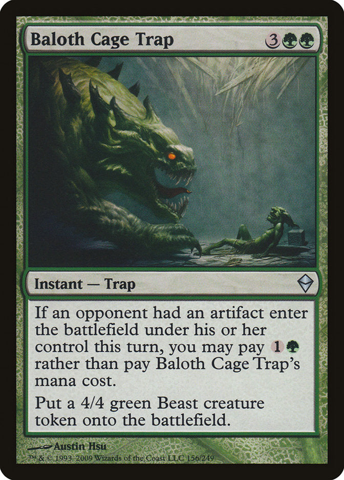 Baloth Cage Trap [Zendikar] | Game Master's Emporium (The New GME)