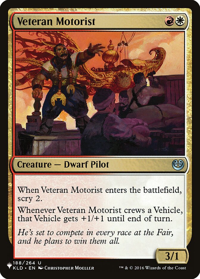 Veteran Motorist [The List] | Game Master's Emporium (The New GME)