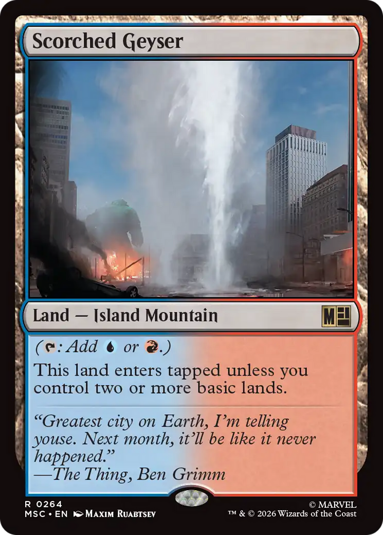 Scorched Geyser [Marvel Super Heroes Commander] | Game Master's Emporium (The New GME)