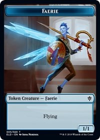 Faerie // Food (16) Double-Sided Token [Throne of Eldraine Tokens] | Game Master's Emporium (The New GME)
