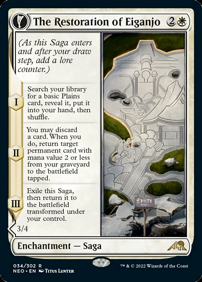 The Restoration of Eiganjo // Architect of Restoration [Kamigawa: Neon Dynasty] | Game Master's Emporium (The New GME)