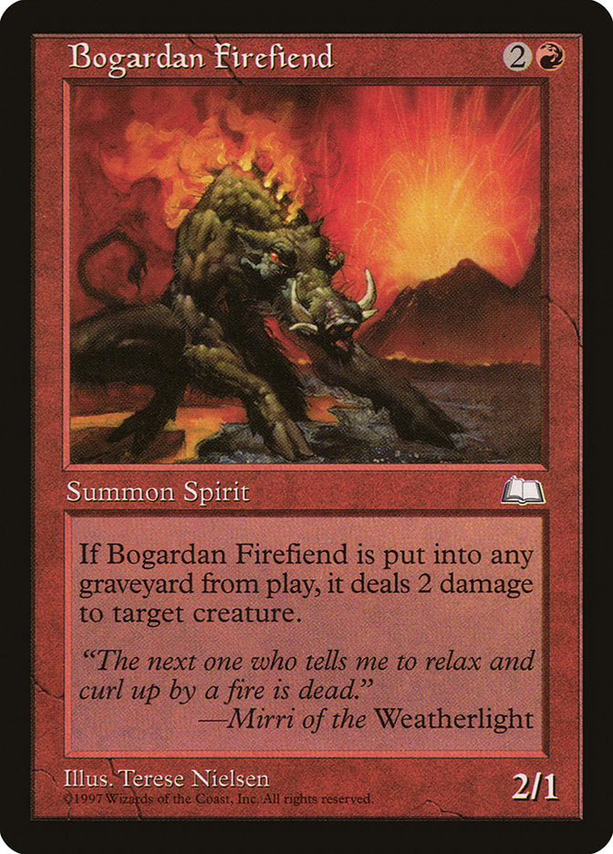 Bogardan Firefiend [Weatherlight] | Game Master's Emporium (The New GME)