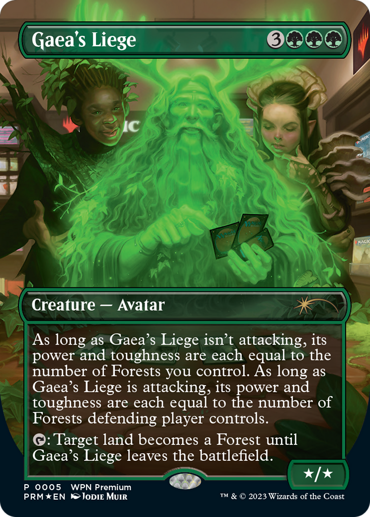 Gaea's Liege (Borderless) [Wizards Play Network 2024] | Game Master's Emporium (The New GME)