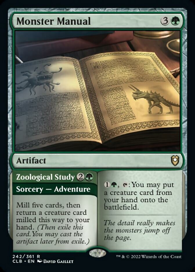 Monster Manual // Zoological Study [Commander Legends: Battle for Baldur's Gate] | Game Master's Emporium (The New GME)