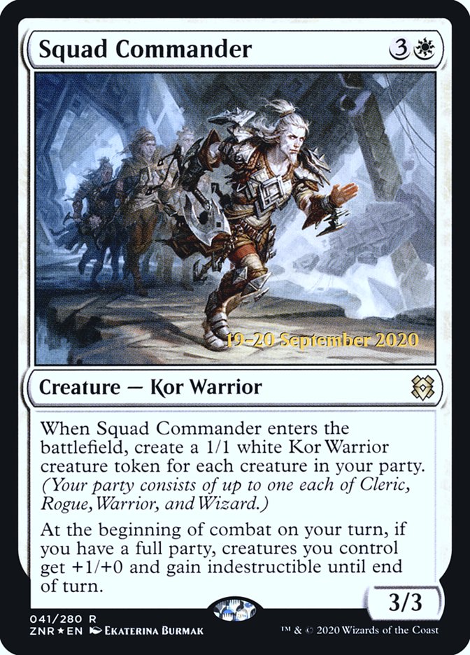 Squad Commander [Zendikar Rising Prerelease Promos] | Game Master's Emporium (The New GME)