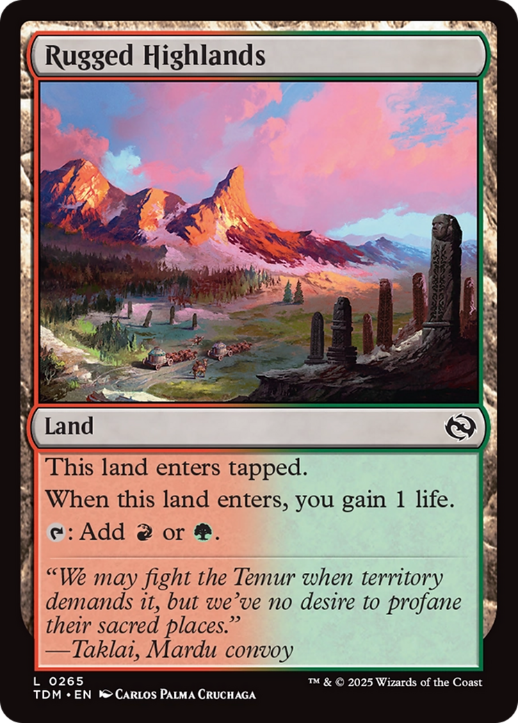 Rugged Highlands [Tarkir: Dragonstorm] | Game Master's Emporium (The New GME)