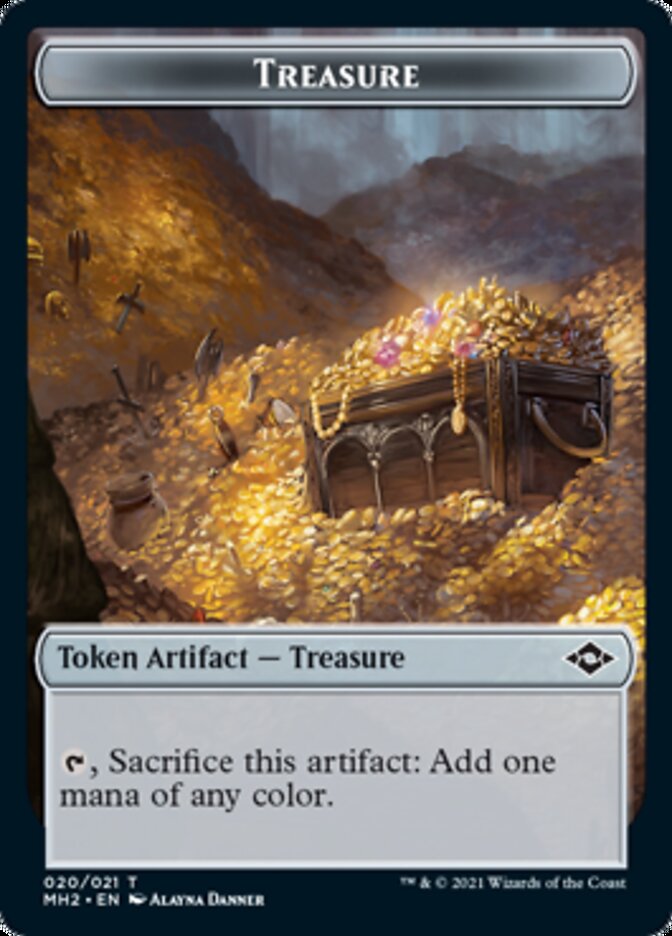 Beast // Treasure (20) Double-Sided Token [Modern Horizons 2 Tokens] | Game Master's Emporium (The New GME)
