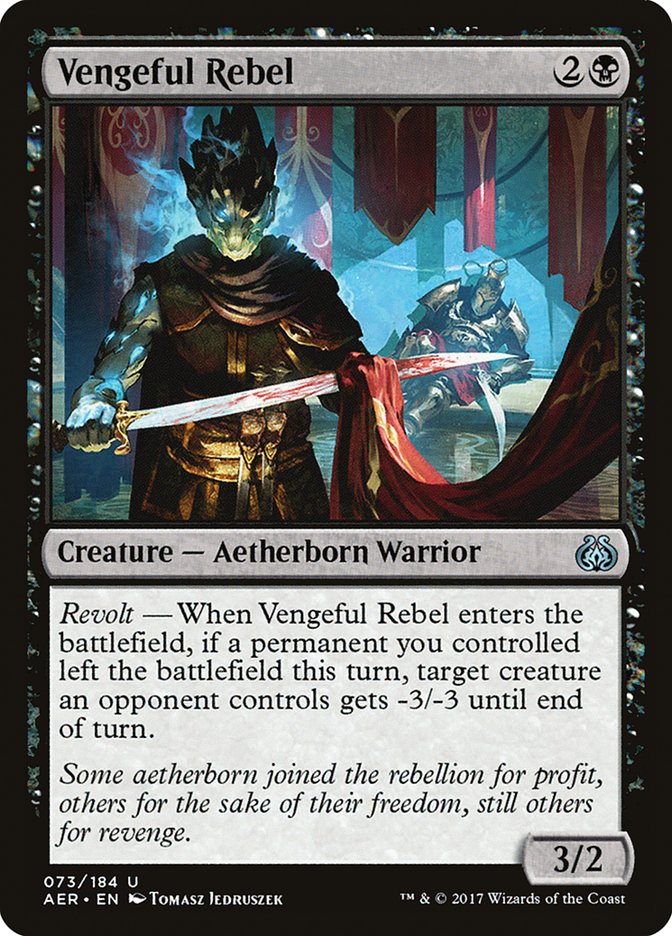 Vengeful Rebel [Aether Revolt] | Game Master's Emporium (The New GME)