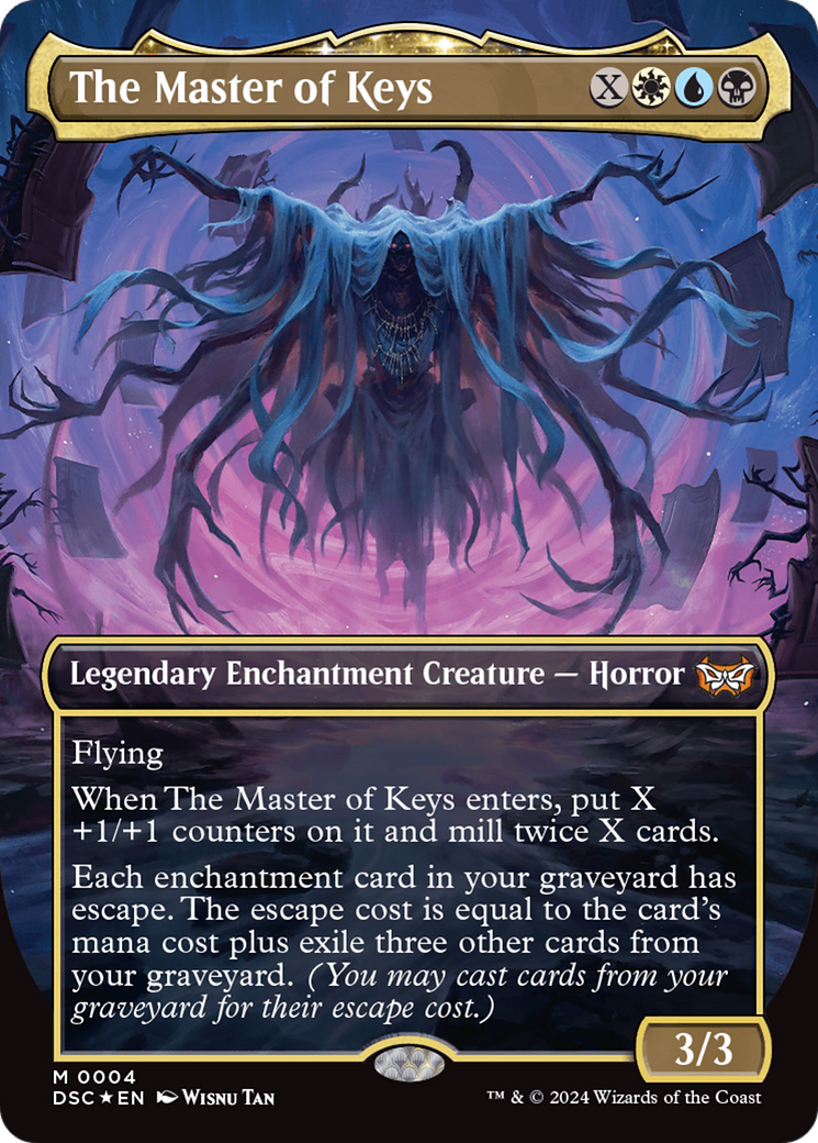 The Master of Keys (Borderless) [Duskmourn: House of Horror Commander] | Game Master's Emporium (The New GME)