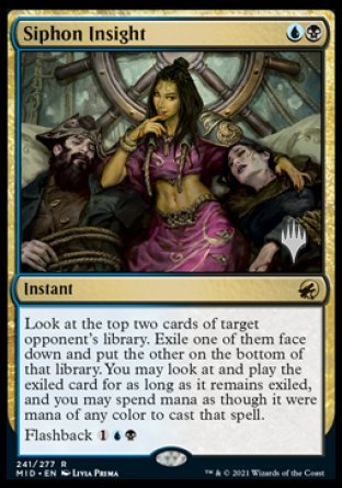 Siphon Insight (Promo Pack) [Innistrad: Midnight Hunt Promos] | Game Master's Emporium (The New GME)