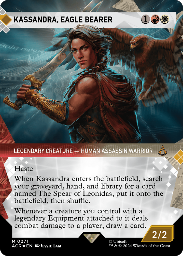 Kassandra, Eagle Bearer (Showcase) (Textured Foil) [Assassin's Creed] | Game Master's Emporium (The New GME)