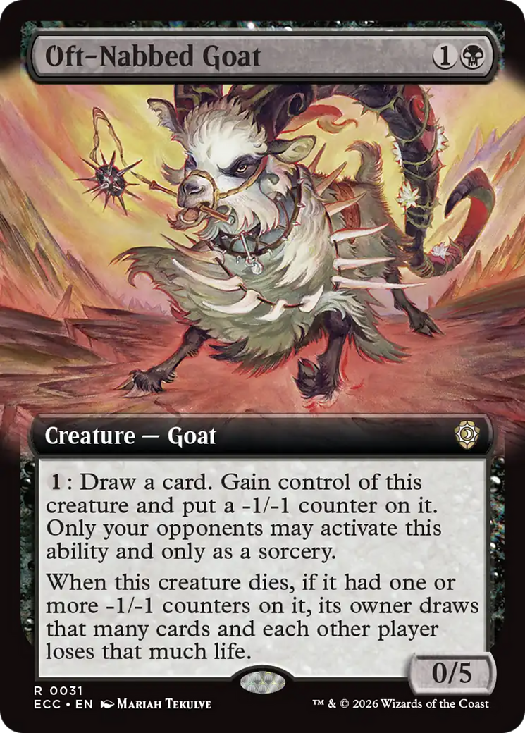 Oft-Nabbed Goat (Extended Art) [Lorwyn Eclipsed Commander] | Game Master's Emporium (The New GME)