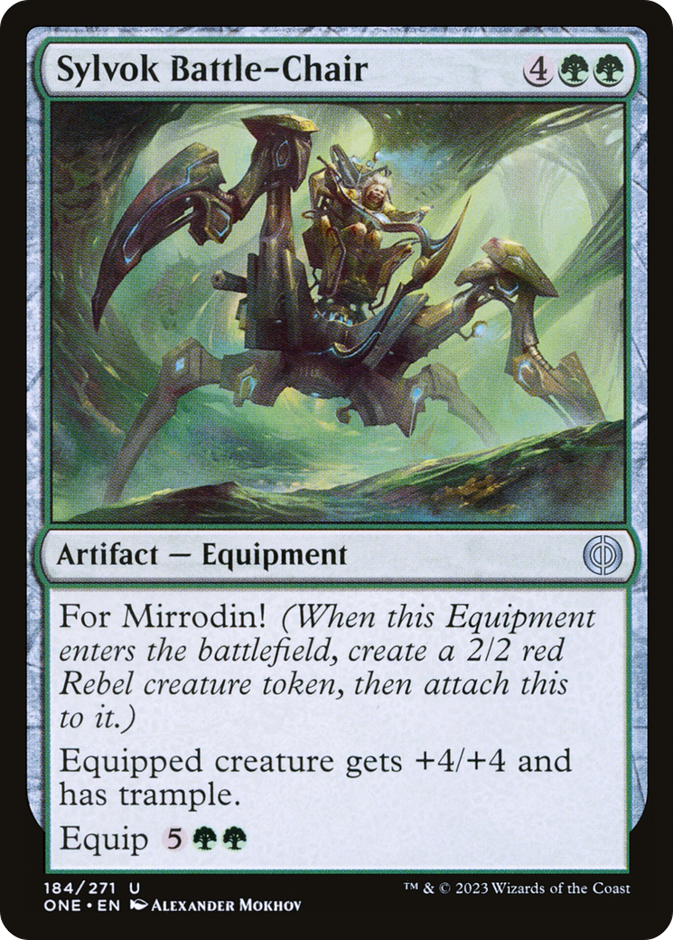 Sylvok Battle-Chair [Phyrexia: All Will Be One] | Game Master's Emporium (The New GME)