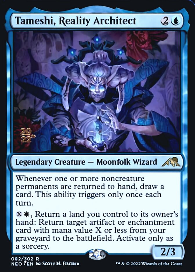 Tameshi, Reality Architect [Kamigawa: Neon Dynasty Prerelease Promos] | Game Master's Emporium (The New GME)