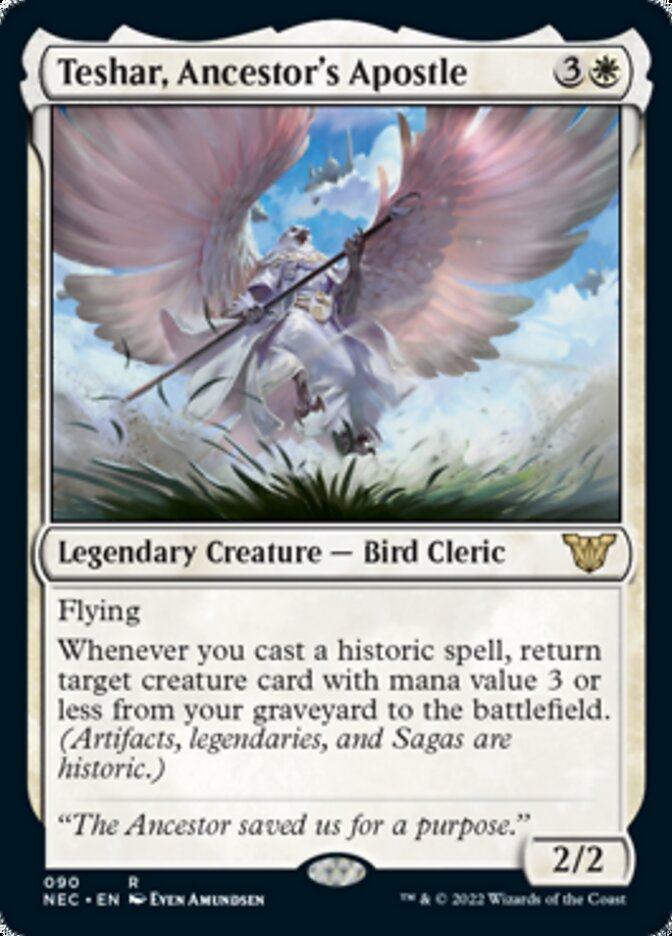 Teshar, Ancestor's Apostle [Kamigawa: Neon Dynasty Commander] | Game Master's Emporium (The New GME)