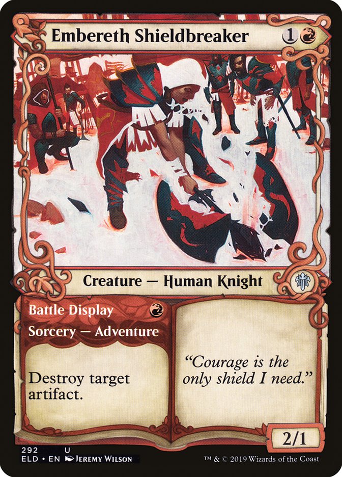 Embereth Shieldbreaker // Battle Display (Showcase) [Throne of Eldraine] | Game Master's Emporium (The New GME)