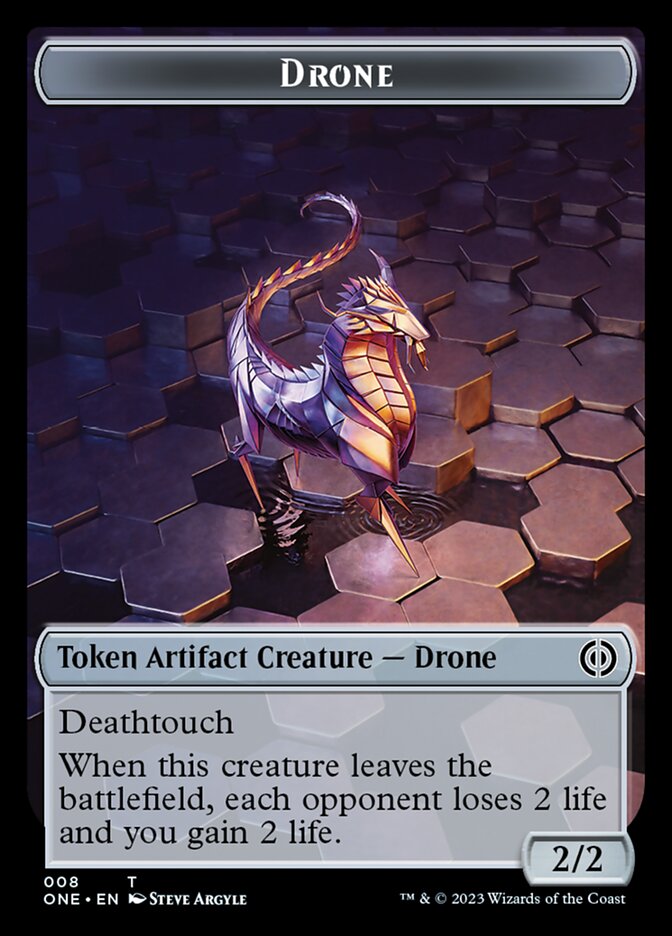 Phyrexian Mite (011) // Drone Double-Sided Token [Phyrexia: All Will Be One Tokens] | Game Master's Emporium (The New GME)