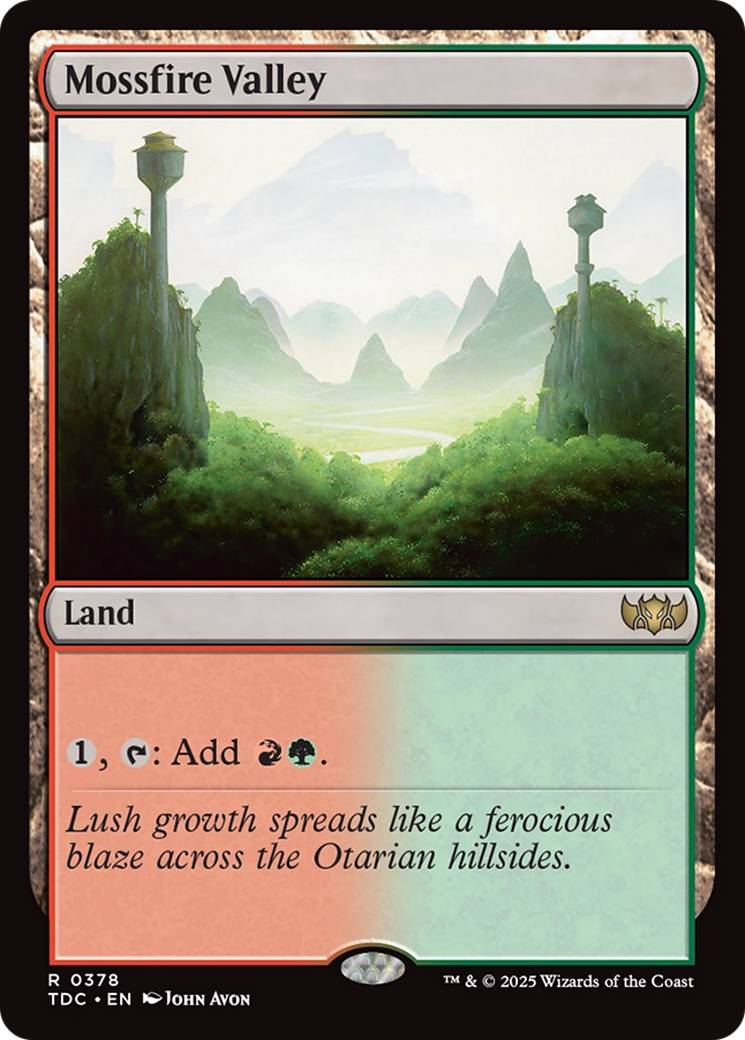 Mossfire Valley [Tarkir: Dragonstorm Commander] | Game Master's Emporium (The New GME)