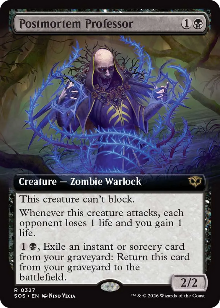 Postmortem Professor (Extended Art) [Secrets of Strixhaven] | Game Master's Emporium (The New GME)