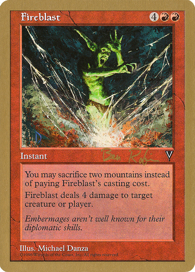 Fireblast (Ben Rubin) [World Championship Decks 1998] | Game Master's Emporium (The New GME)