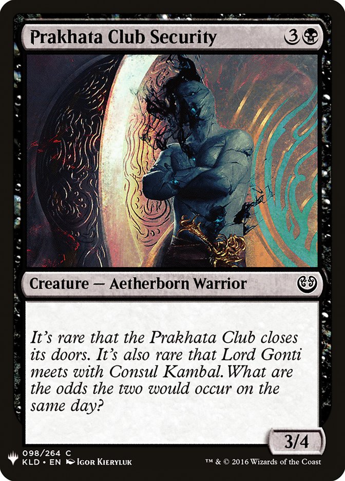 Prakhata Club Security [Mystery Booster] | Game Master's Emporium (The New GME)