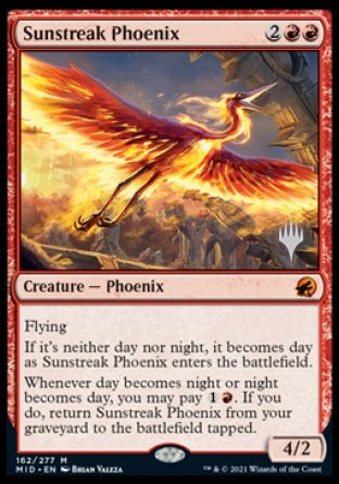 Sunstreak Phoenix (Promo Pack) [Innistrad: Midnight Hunt Promos] | Game Master's Emporium (The New GME)
