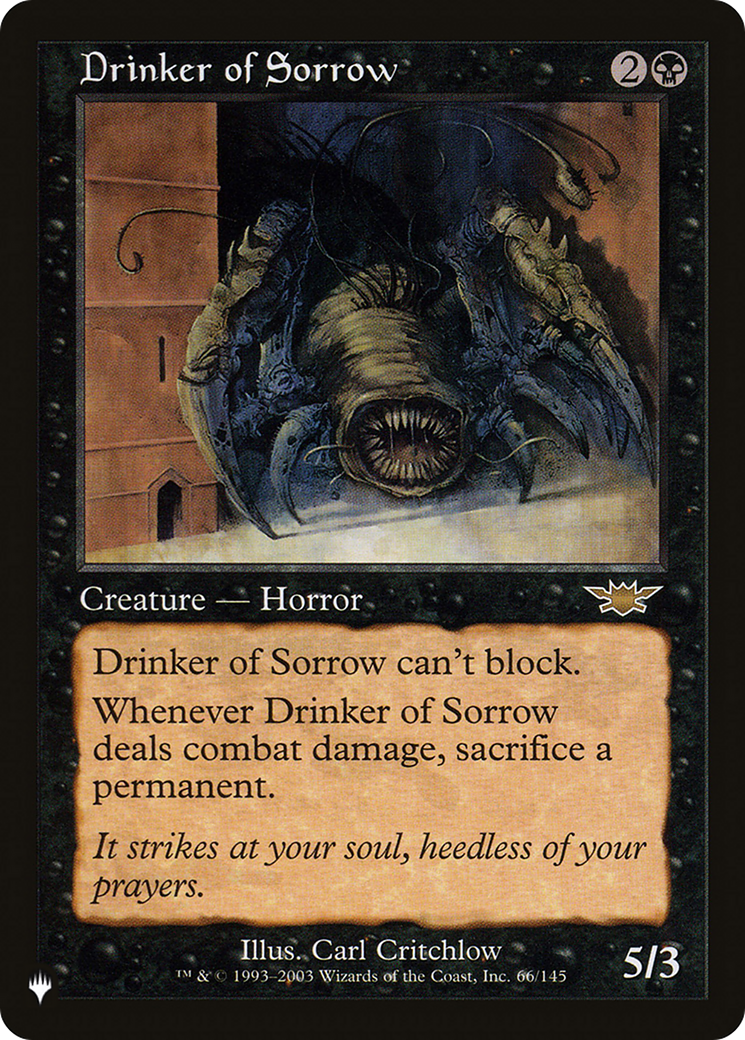 Drinker of Sorrow [The List] | Game Master's Emporium (The New GME)
