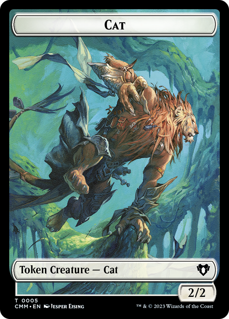 Cat Token (05) [Commander Masters Tokens] | Game Master's Emporium (The New GME)