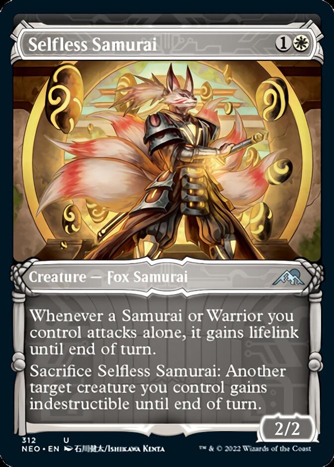 Selfless Samurai (Showcase Samurai) [Kamigawa: Neon Dynasty] | Game Master's Emporium (The New GME)