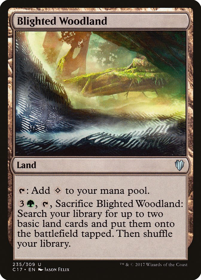 Blighted Woodland [Commander 2017] | Game Master's Emporium (The New GME)