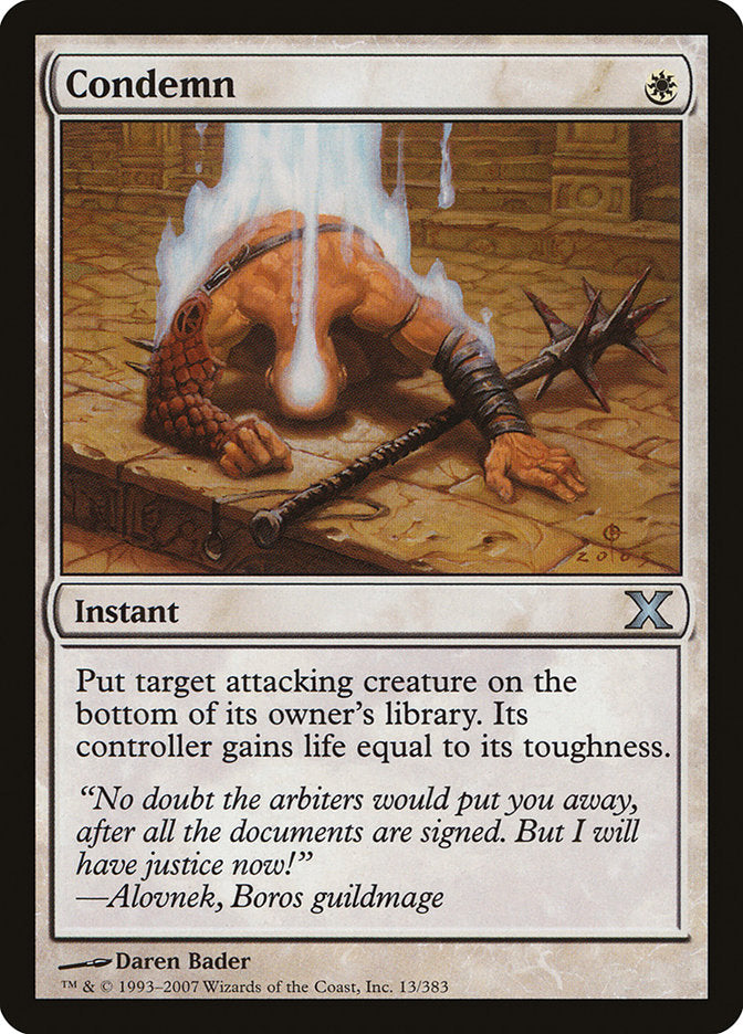 Condemn [Tenth Edition] | Game Master's Emporium (The New GME)