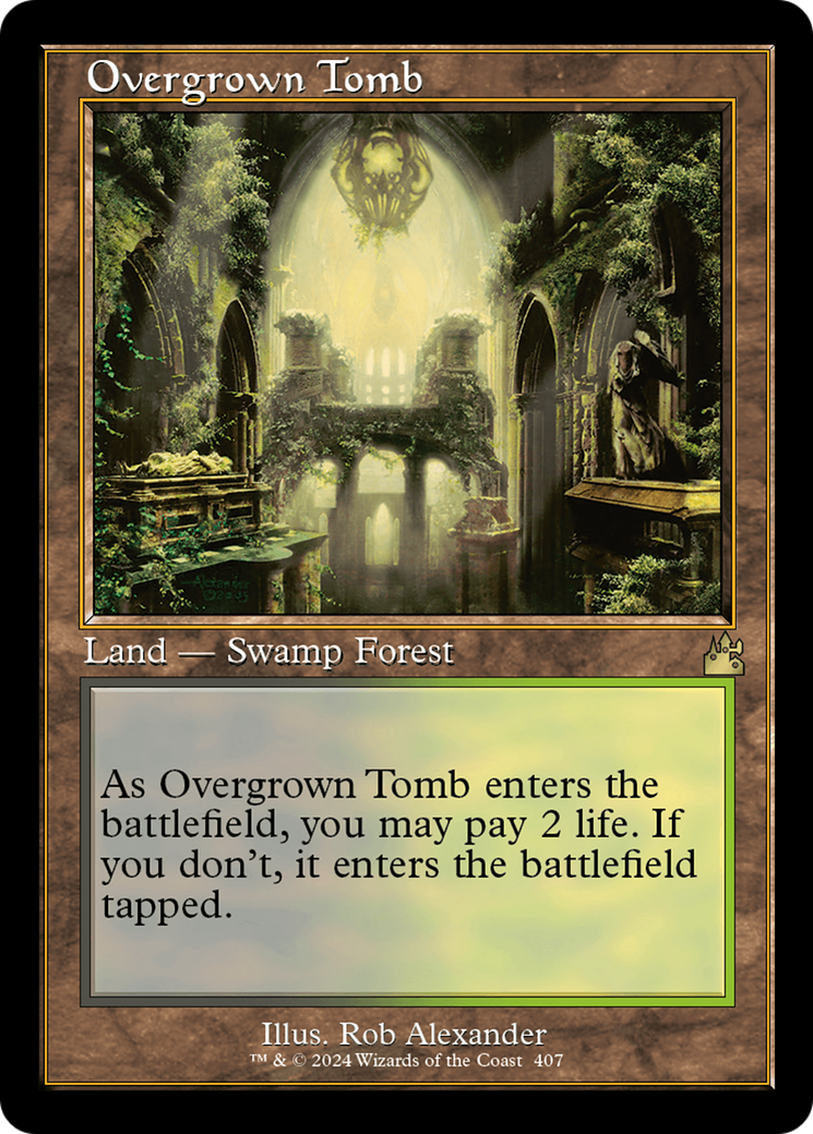 Overgrown Tomb (Retro) [Ravnica Remastered] | Game Master's Emporium (The New GME)