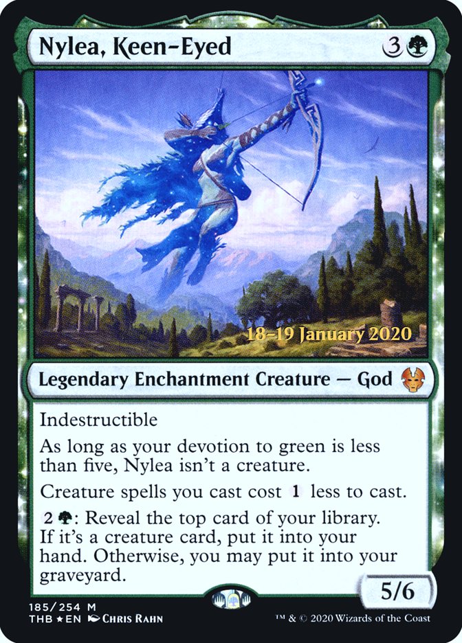 Nylea, Keen-Eyed [Theros Beyond Death Prerelease Promos] | Game Master's Emporium (The New GME)