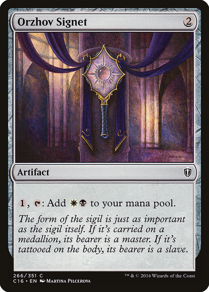 Orzhov Signet [Commander 2016] | Game Master's Emporium (The New GME)