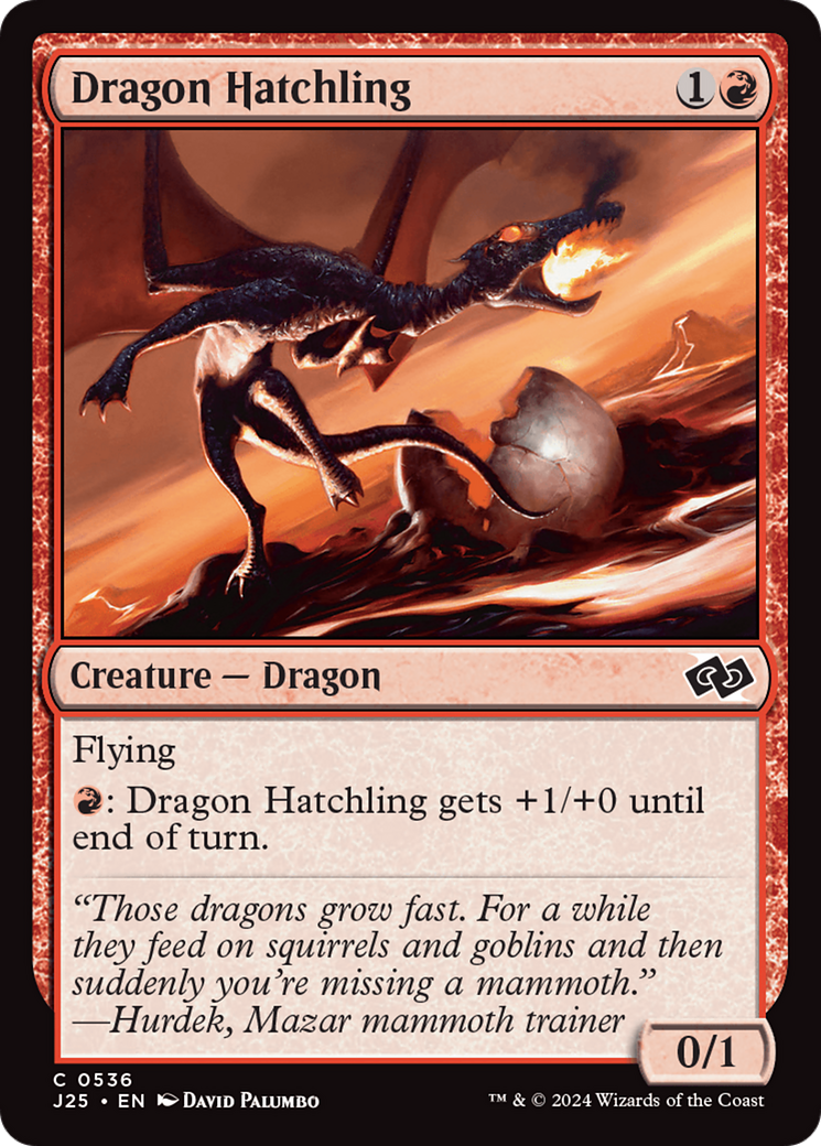 Dragon Hatchling [Foundations Jumpstart] | Game Master's Emporium (The New GME)