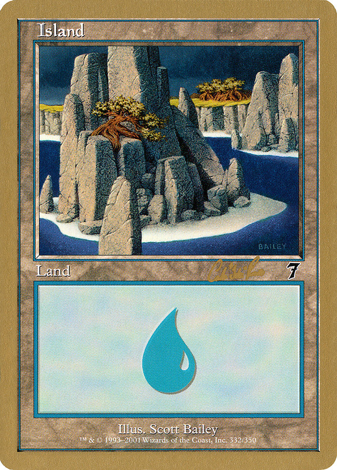 Island (cr332) (Carlos Romao) [World Championship Decks 2002] | Game Master's Emporium (The New GME)