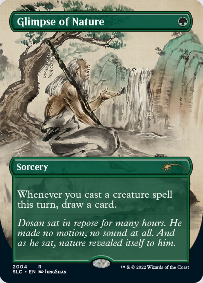 Glimpse of Nature (Borderless) [Secret Lair Countdown Kit] | Game Master's Emporium (The New GME)