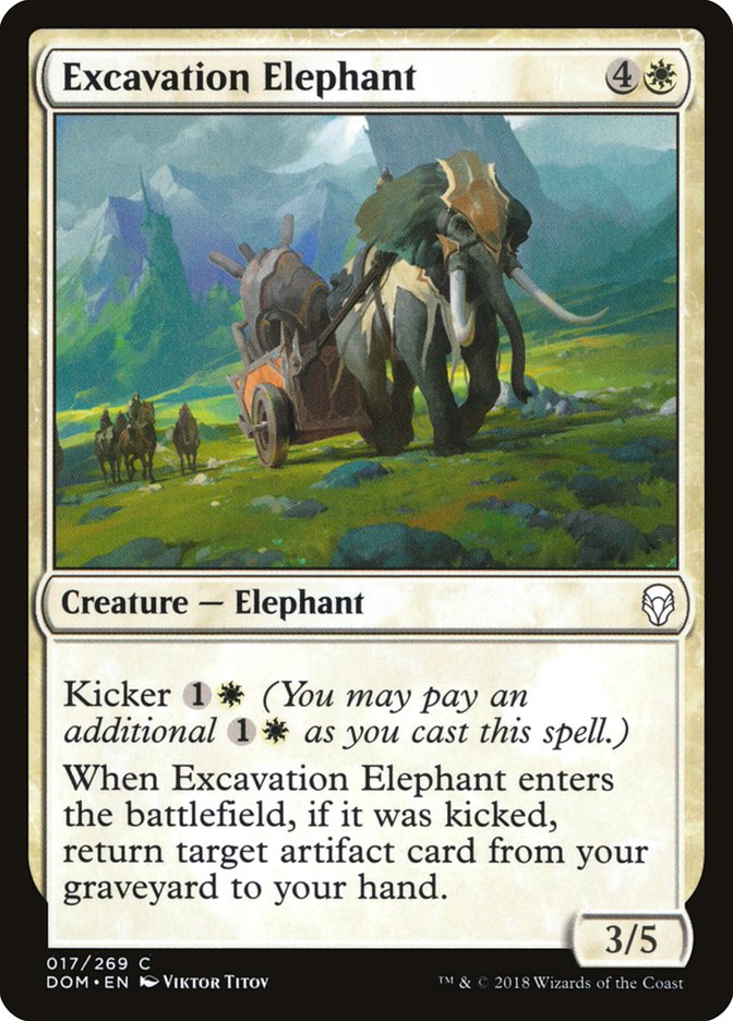 Excavation Elephant [Dominaria] | Game Master's Emporium (The New GME)