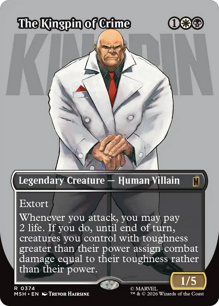 The Kingpin of Crime (Borderless) (0374) [Marvel Super Heroes] | Game Master's Emporium (The New GME)