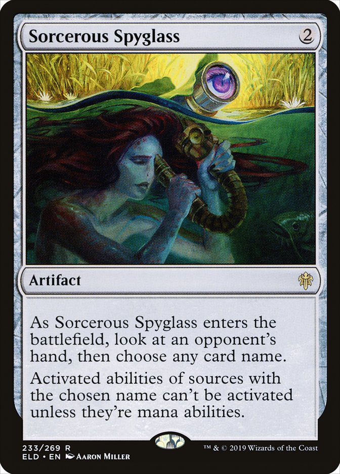 Sorcerous Spyglass [Throne of Eldraine] | Game Master's Emporium (The New GME)