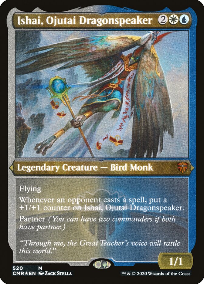 Ishai, Ojutai Dragonspeaker (Etched) [Commander Legends] | Game Master's Emporium (The New GME)