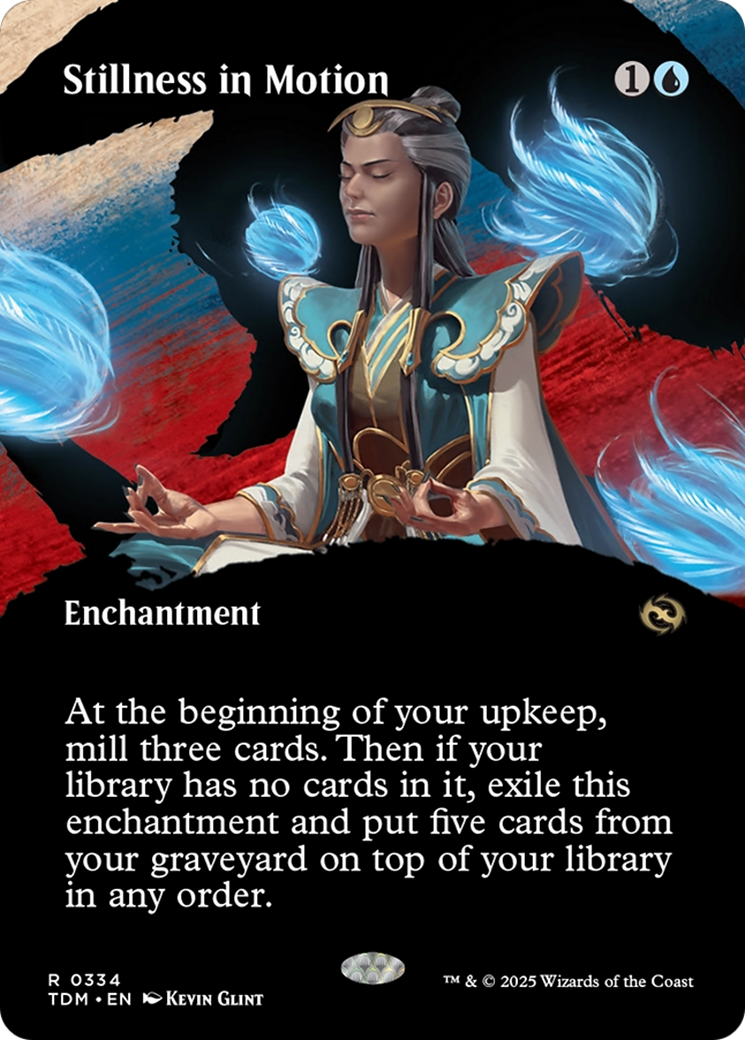 Stillness in Motion (Borderless) [Tarkir: Dragonstorm] | Game Master's Emporium (The New GME)