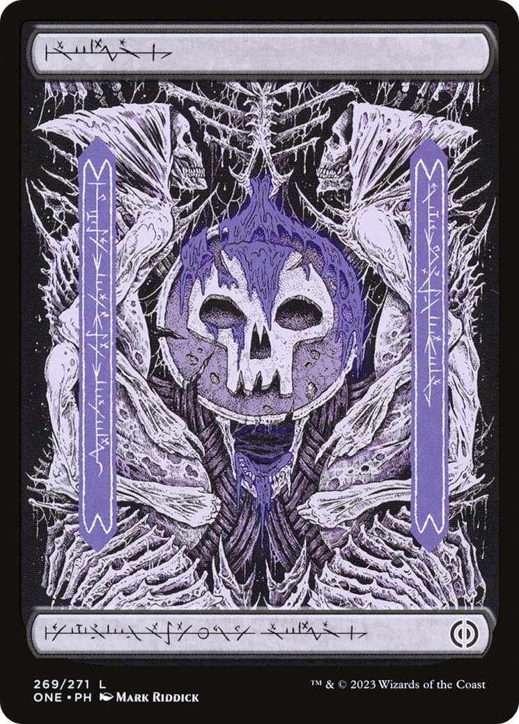 Swamp (269) (Phyrexian) [Phyrexia: All Will Be One] | Game Master's Emporium (The New GME)
