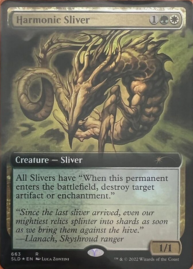 Harmonic Sliver (Extended Art) [Secret Lair Drop Promos] | Game Master's Emporium (The New GME)