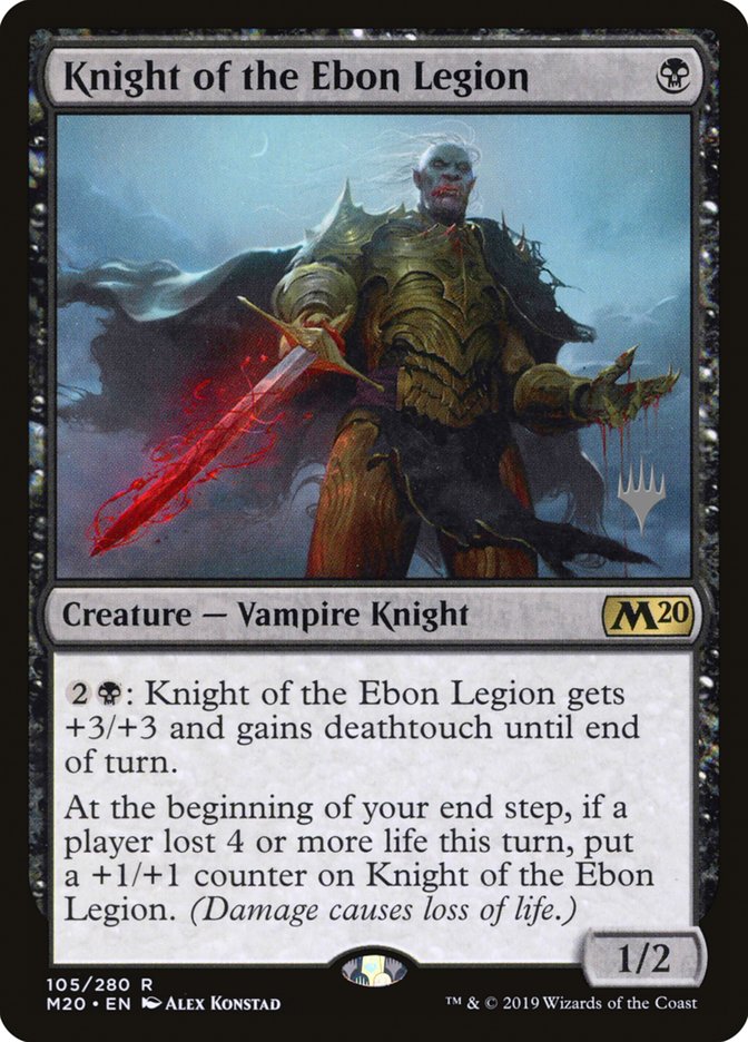 Knight of the Ebon Legion (Promo Pack) [Core Set 2020 Promos] | Game Master's Emporium (The New GME)