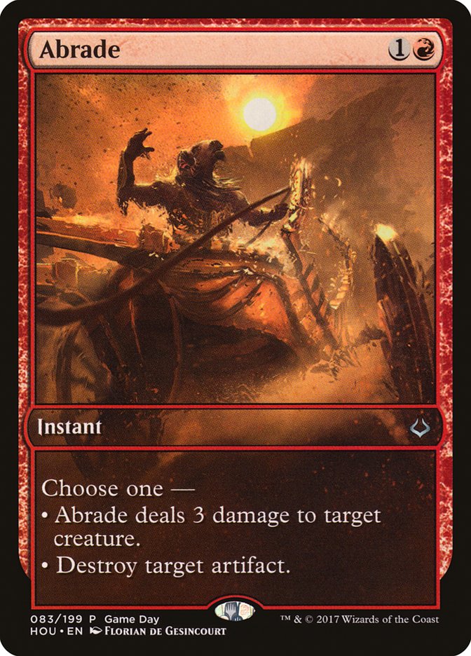 Abrade (Game Day) [Hour of Devastation Promos] | Game Master's Emporium (The New GME)