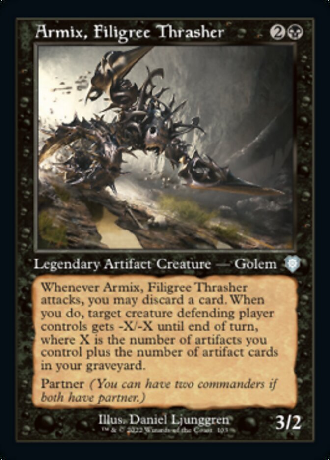 Armix, Filigree Thrasher (Retro) [The Brothers' War Commander] | Game Master's Emporium (The New GME)